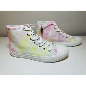 AMERICAN EAGLE AE Tie Dye Canvas High Top Sneakers Women's‎ SIZE 7 NWT